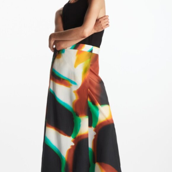 COS x LEA COLOMBO printed silk-blend maxi skirt - Picture 2 of 5